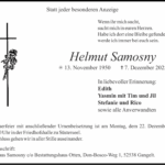 Nachruf Helmut Samosny