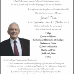Nachruf Josef Plum